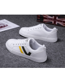 Men's Sports Shoes 2024 New Korean Style Autumn White Shoes